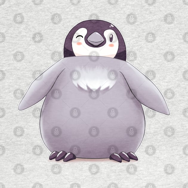 Baby Emperor Penguin Chick (Plain) by EdgeKagami